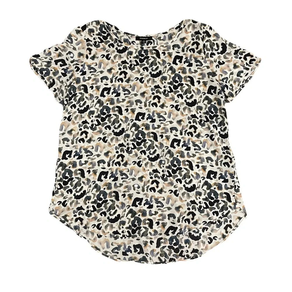 PREMISE CHEETAH KNIT TOP